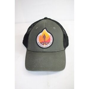 Dierks Bentley Burning Man Tour 2019 Trucker Hat Green Black Mesh Snapback